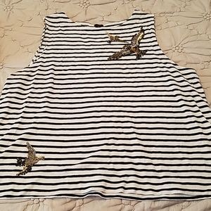 J crew sleeveless shirt